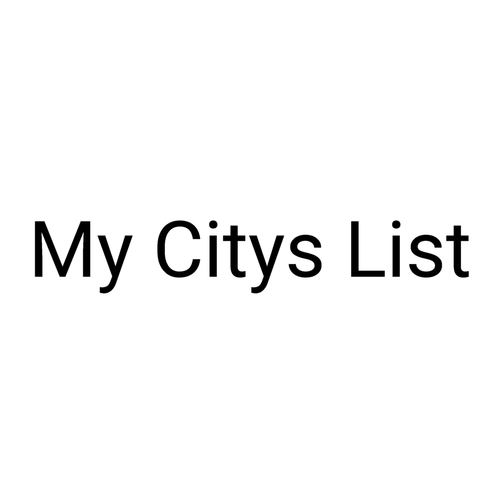 my citys list